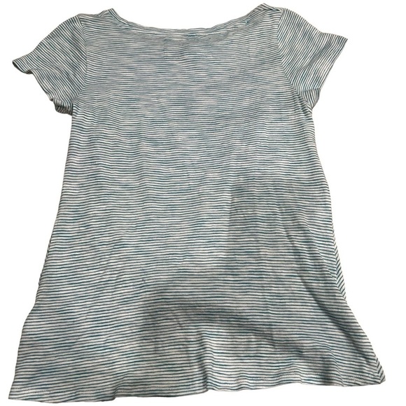 Cupio Women’s Striped Tie Front Short Sleeve T Shirt Size Medium - Picture 5 of 11